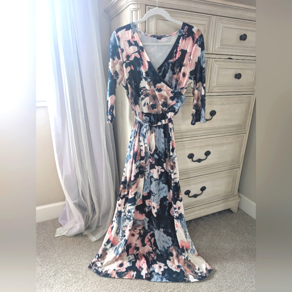 Floral Wrap Dress
